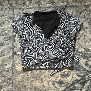 Woman’s mesh patterned dress